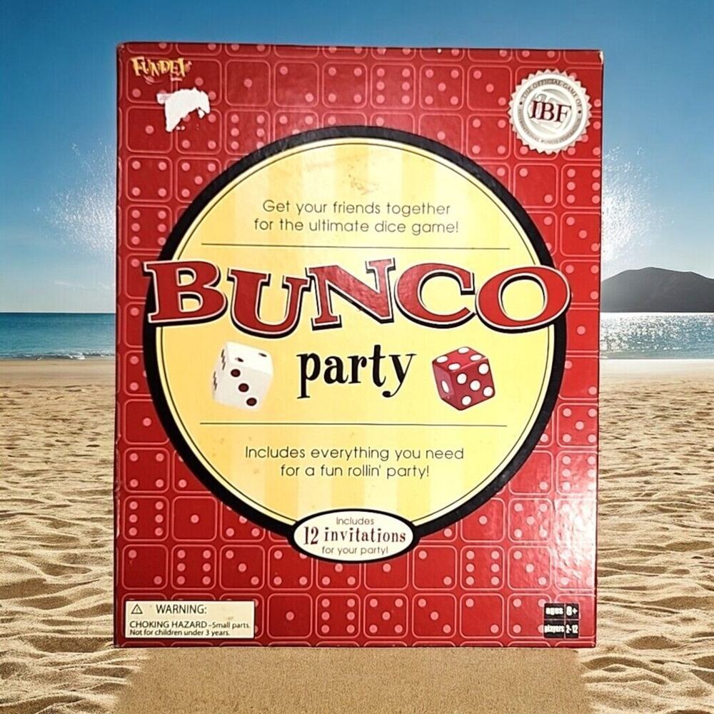 BUNCO Party Game by FUNDEX 2004 Ultimate Dice Game for 2-12 Players New Unsealed